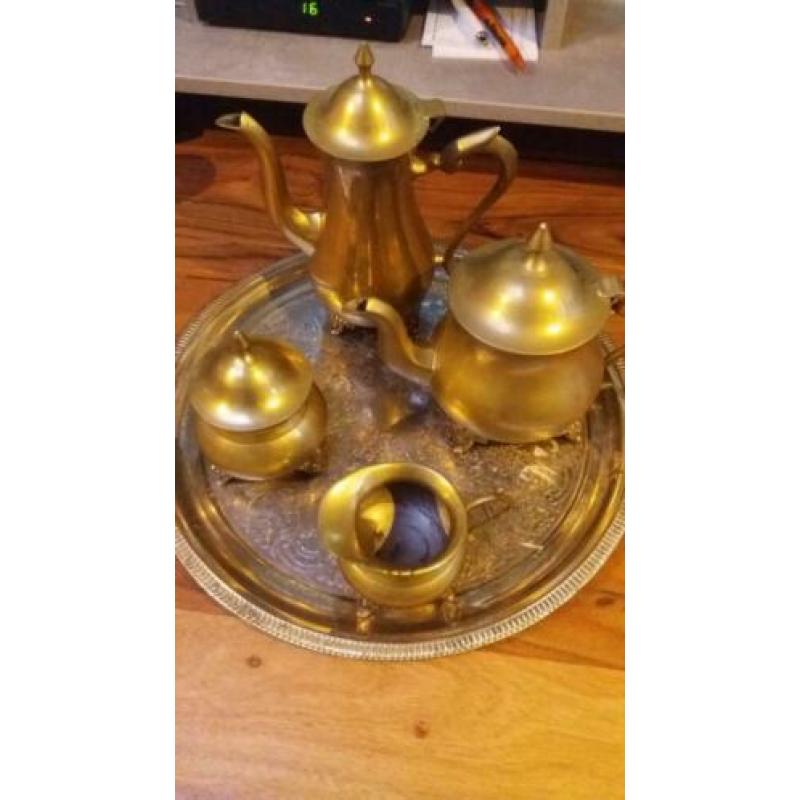 koffie thee servies verzilverd