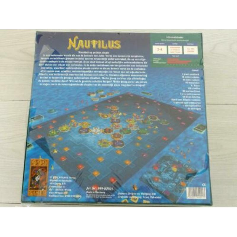 3 gezelschapsspellen NAUTILUS - KAISER en STEPHENSONS ROCKET