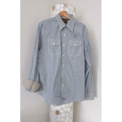PME Legend blouse overhemd blauw streep pall mall L