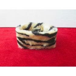 nieuwe faux fur bonte tijger print bontmuts hoofdband v bont