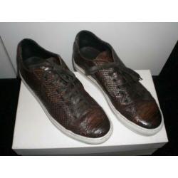 Montemario veter schoen heren bruin sneaker zool wit MT 42