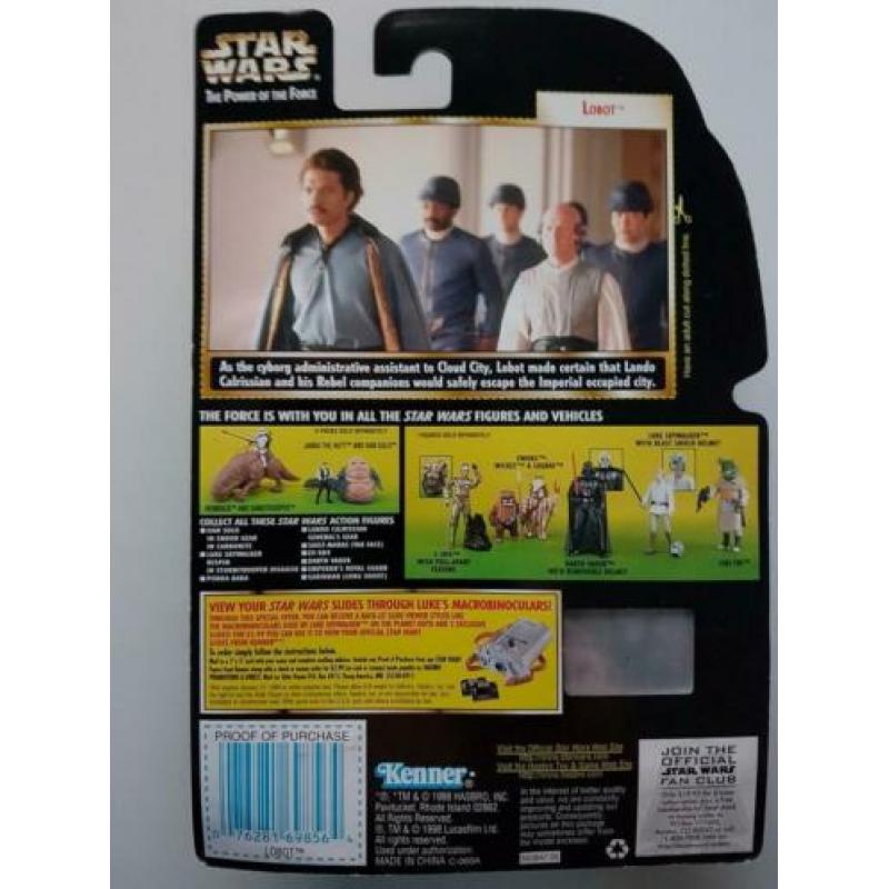 -40% Star Wars POTF FF Lobot with Blaster Pistol