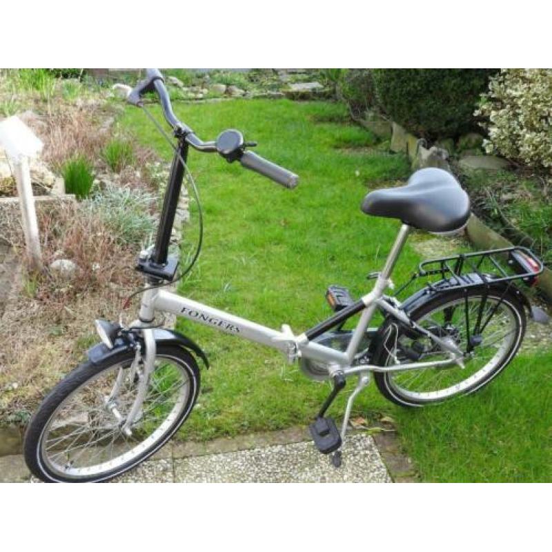Prachtige zilverkleur vouwfiets merk FONGERS