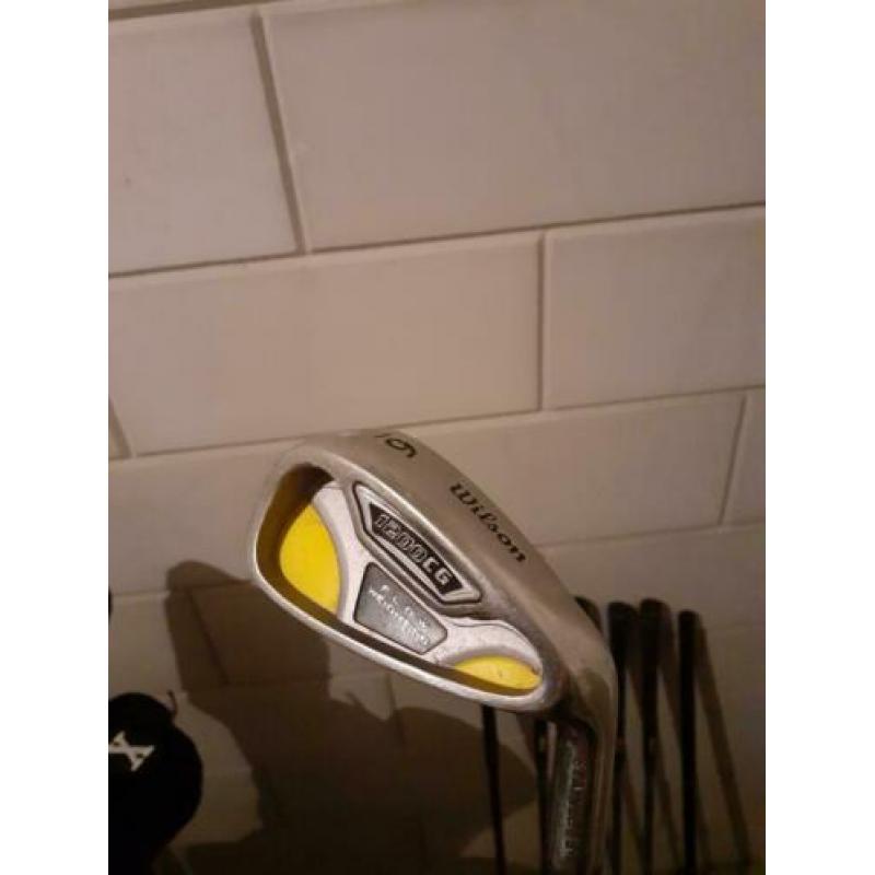 Wilson, golfclubs, golfset, ijzer 6 7 8 9, pw, sw, putter