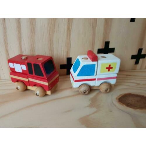 Houten puzzel autos