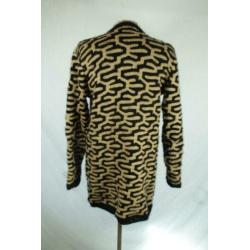 Leuk zwart-grijs zacht vest.Mt M/L.Merk Exquiss's