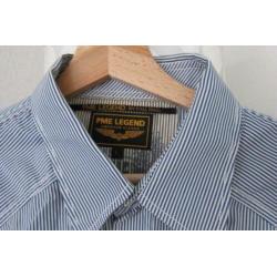 PME Legend blouse overhemd blauw streep pall mall L