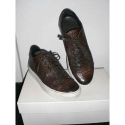 Montemario veter schoen heren bruin sneaker zool wit MT 42