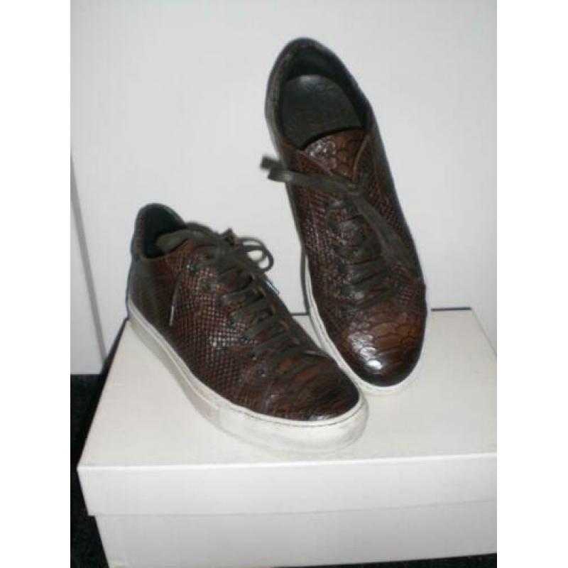 Montemario veter schoen heren bruin sneaker zool wit MT 42