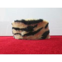 nieuwe faux fur bonte tijger print bontmuts hoofdband v bont