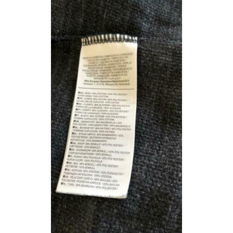 Nike jongens vest, donkergrijs, maat S