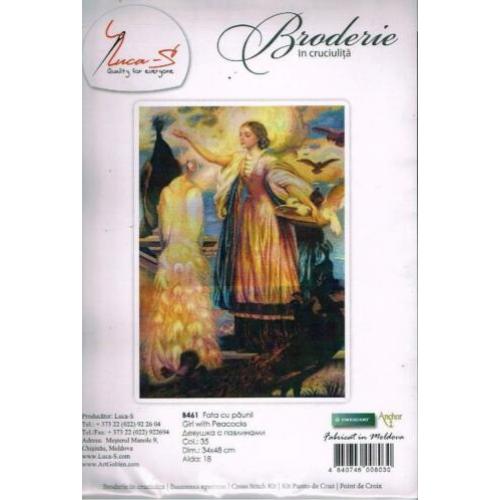 Cado SALE LUCA GROOT BORDUURPAKKET, GIRL WITH PEACOCK 461