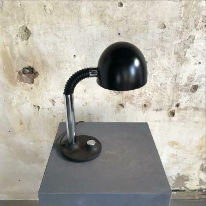 1970 Vintage Hillebrand Desk Lamp Industrieel Bauhaus design