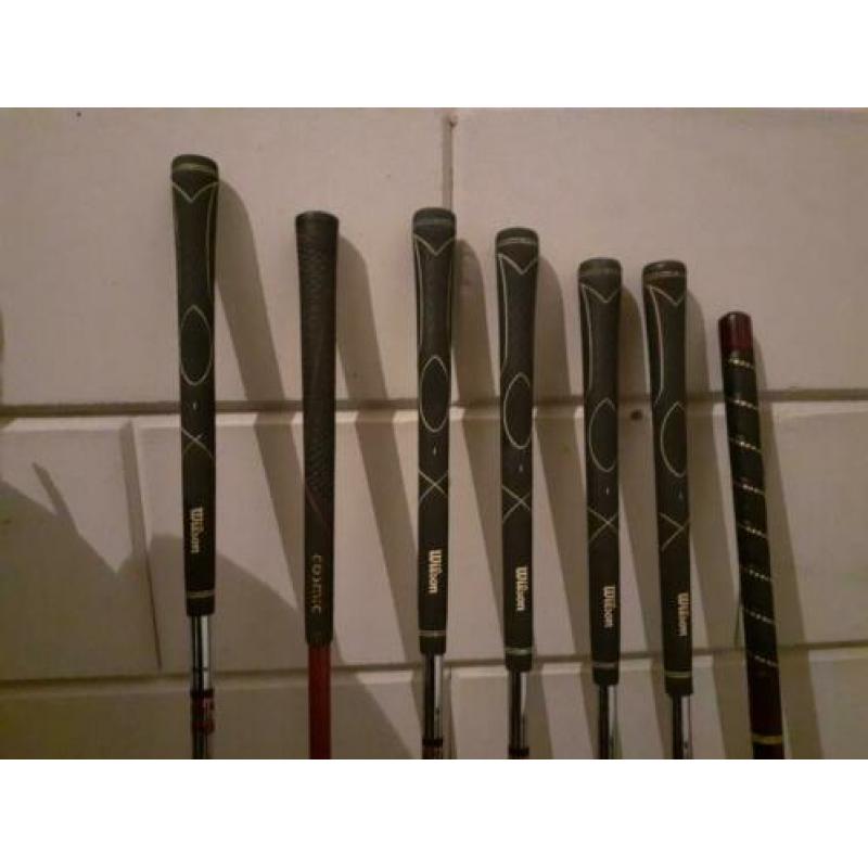 Wilson, golfclubs, golfset, ijzer 6 7 8 9, pw, sw, putter