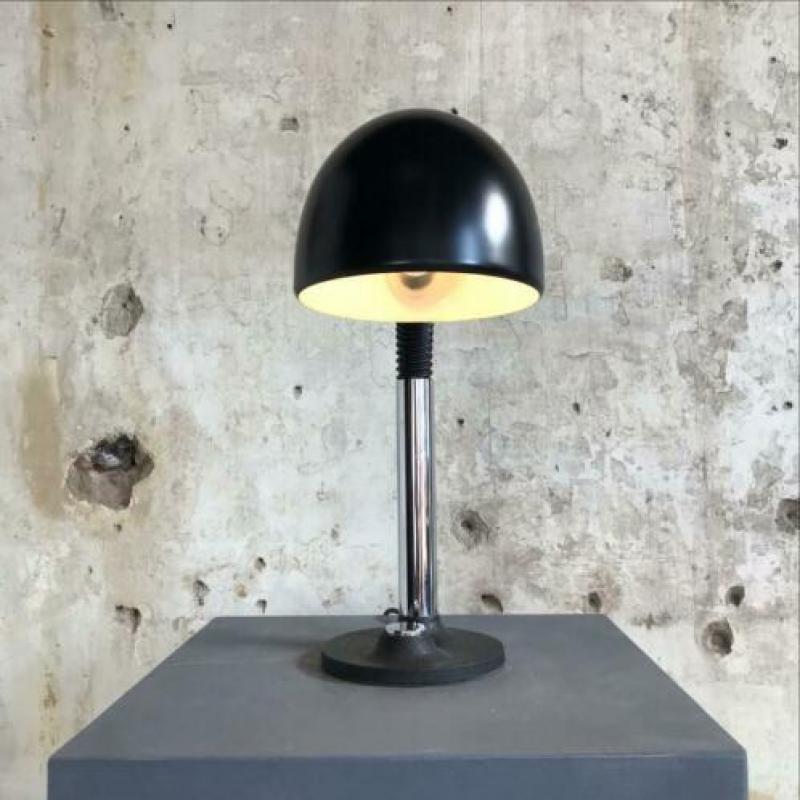 1970 Vintage Hillebrand Desk Lamp Industrieel Bauhaus design