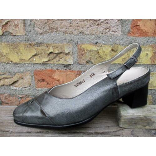 Leren pumps sandalen Picardi grijs maat 39 nieuw