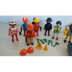 Playmobil 11 werkmannen met goed gevulde gereedschapskist