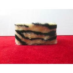 nieuwe faux fur bonte tijger print bontmuts hoofdband v bont