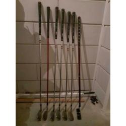Wilson, golfclubs, golfset, ijzer 6 7 8 9, pw, sw, putter