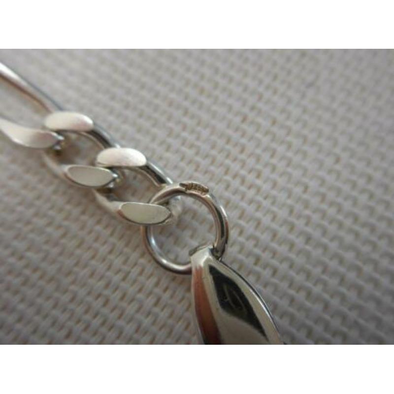 Zilveren figaro schakel ketting nr.1237