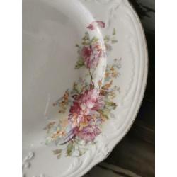 Sale Borden oude ontbijt Saint amand 8x, Arabia 9x, Wedgwood