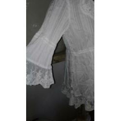 Ti Mo TIMO wit tuniek blouse kant..mt m