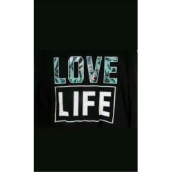 Zwarte trui / sweater Coolcat Love Life maat XL NIEUW