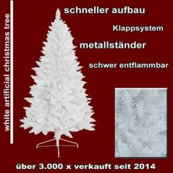 Grote Brandvertragende Witte Kerstboom Cluster-Verlichting !