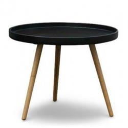 Bijzettafel radius 55 zwart - Nieuw uit voorraad leverbaar