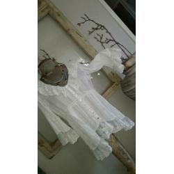 Ti Mo TIMO wit tuniek blouse kant..mt m