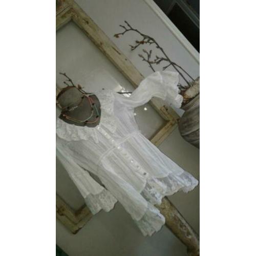 Ti Mo TIMO wit tuniek blouse kant..mt m