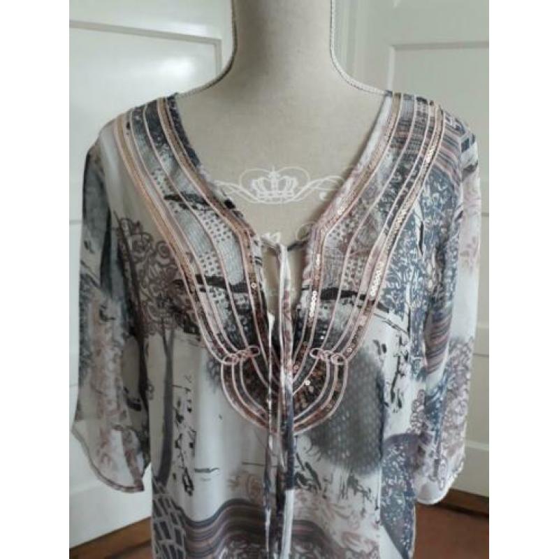 Mooie tuniek / jurkje met splitten maat XXL 44/46