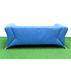 ??Als NIEUW blauwe leren Rolf Benz 322 design bank