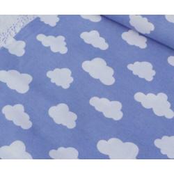 59)140x50 cm Katoenen Canvas Witte Wolken Blauwe Hemel
