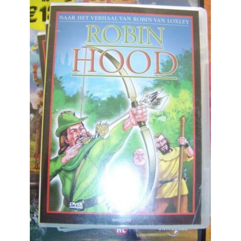 mini dvd.s robin hood /tom sawyer/ peter pan /black beauty