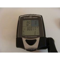 Fietscomputer met snelheid en cadans