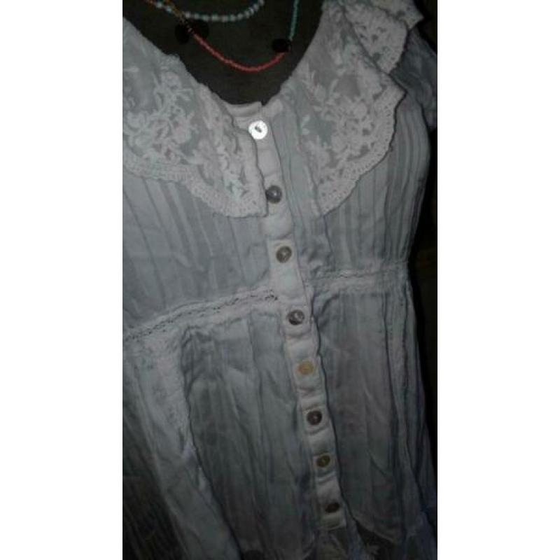Ti Mo TIMO wit tuniek blouse kant..mt m