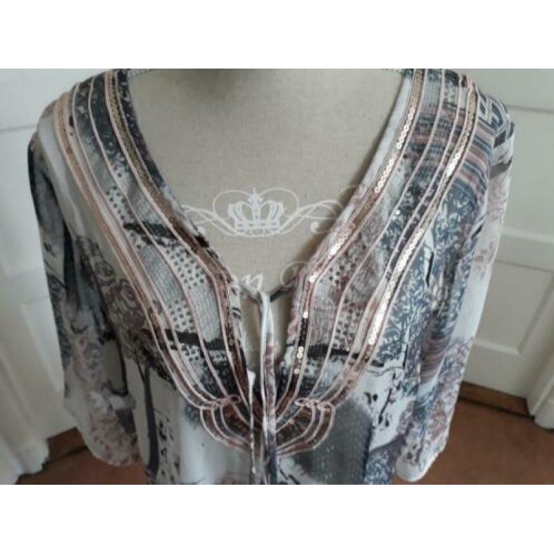 Mooie tuniek / jurkje met splitten maat XXL 44/46