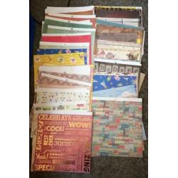 250 scrapvellen (30x30 cm)