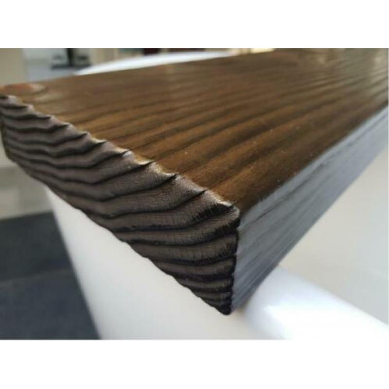 Chique Badplank Goudbruin 75x20x5 cm Hout Gratis Verzending