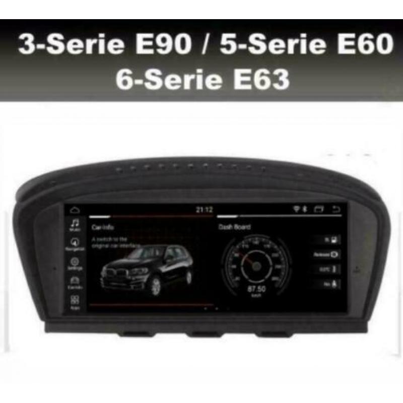 BMW E63 E64 6-serie android 9.0 wifi navigatie dab+ carplay