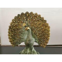 bronzen pauw uit china