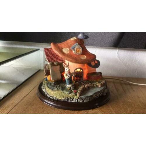 Lampje,paashaas,paddestoel,vintage,kinderkamer,konijn.