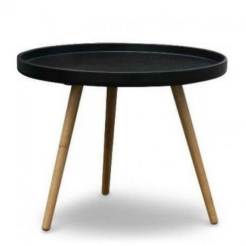 Bijzettafel radius 55 zwart - Nieuw uit voorraad leverbaar