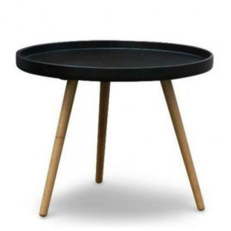 Bijzettafel radius 55 zwart - Nieuw uit voorraad leverbaar