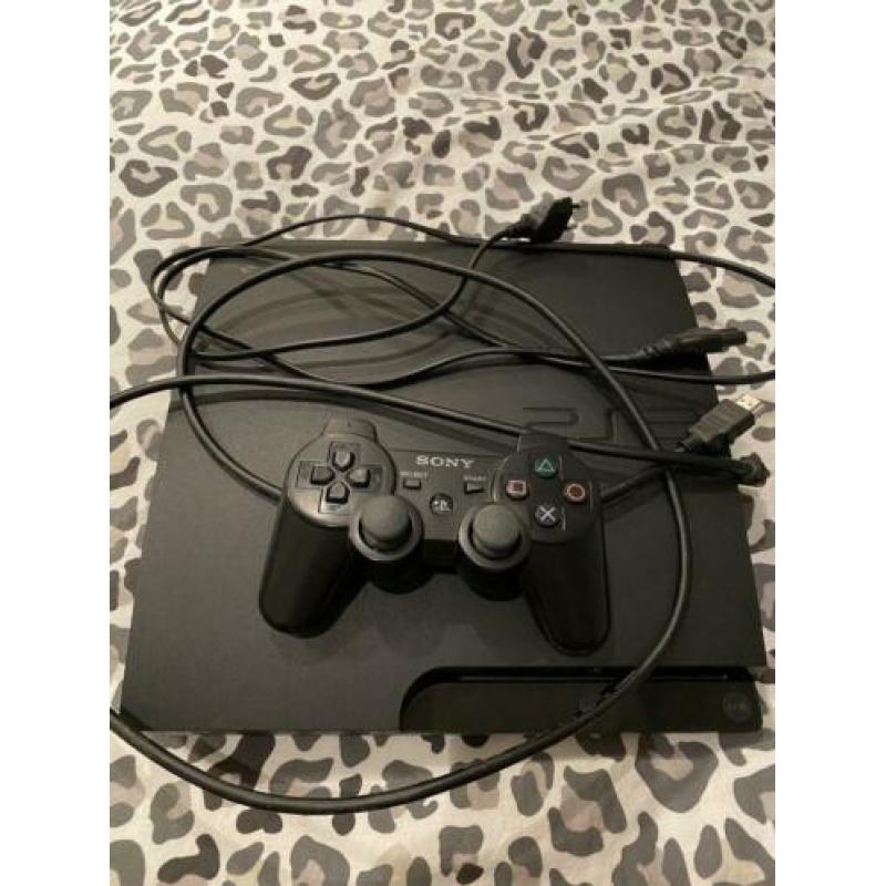 Playstation 3 met controller en kabels