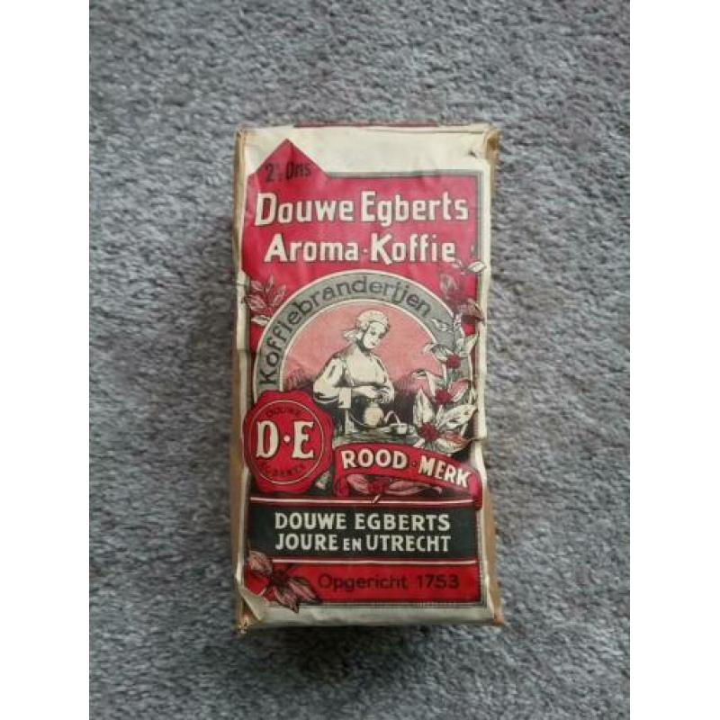 Oude verpakkingen koffie thee Douwe Egberts Albert Heijn