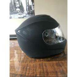 Motor helm HJC maat M mat zwart