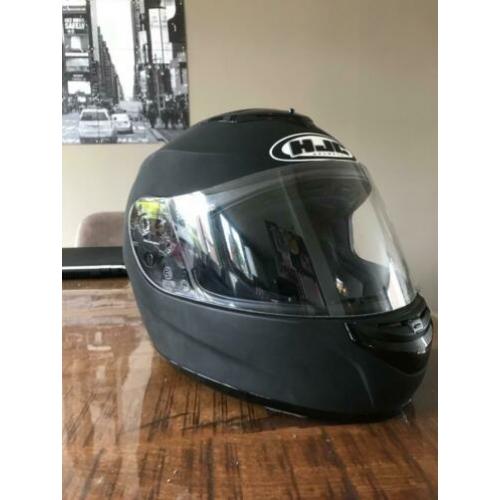 Motor helm HJC maat M mat zwart