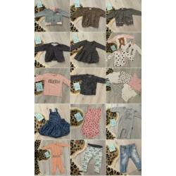 Compleet meisjes/meiden pakket 62 tumble n dry, Noppies, H&M